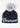 Vermont Cursive Midi Faux Fur Pom Beanie