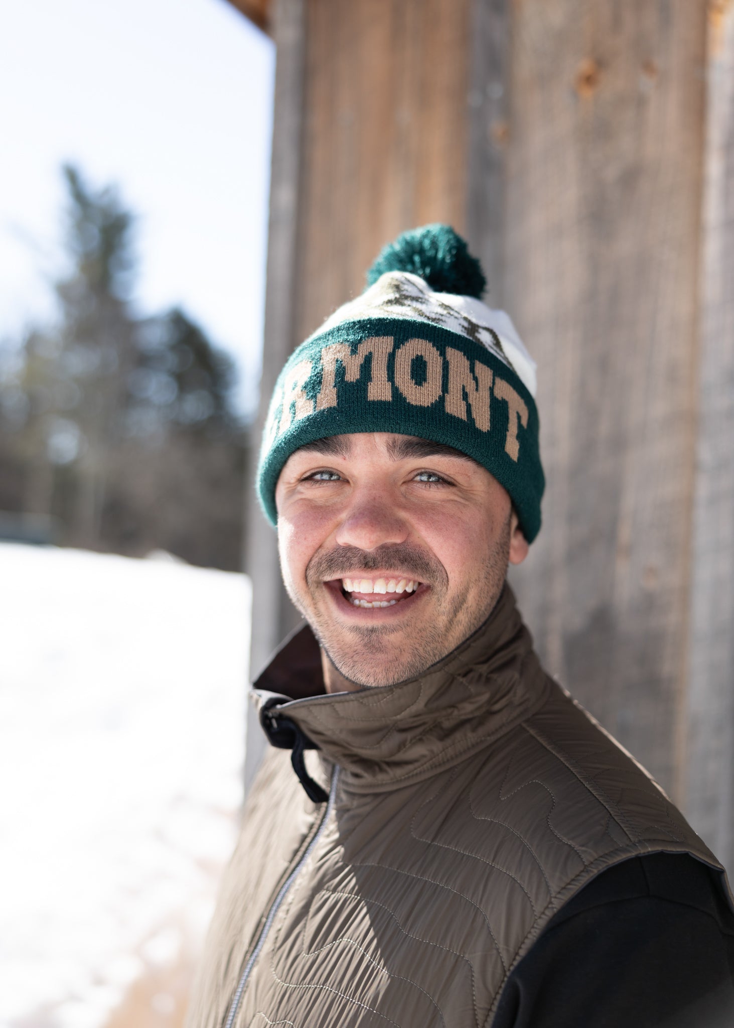 Vermont Cuffed Pom Beanie