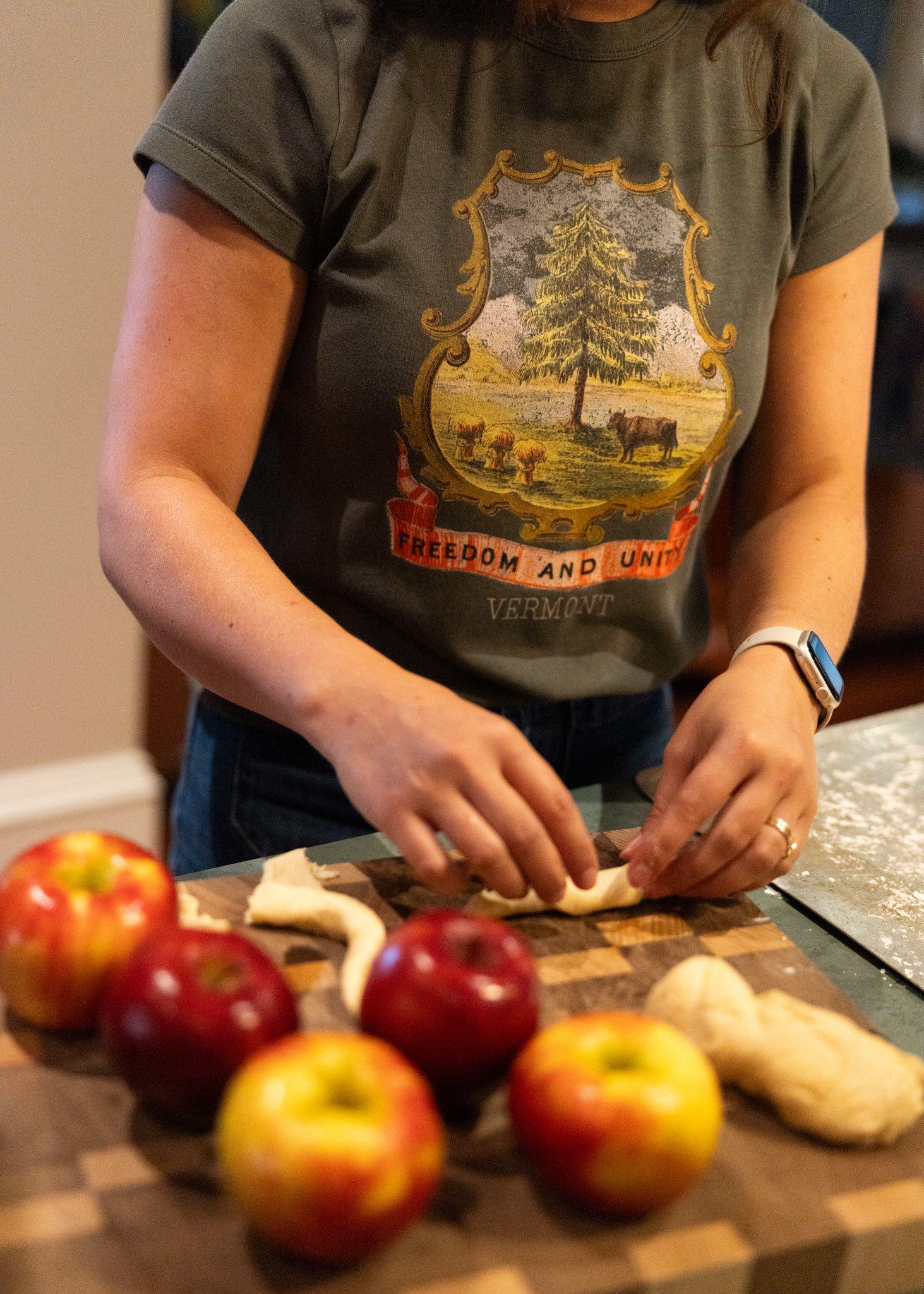 Women's Vermont Crest Graphic Interlock Tee