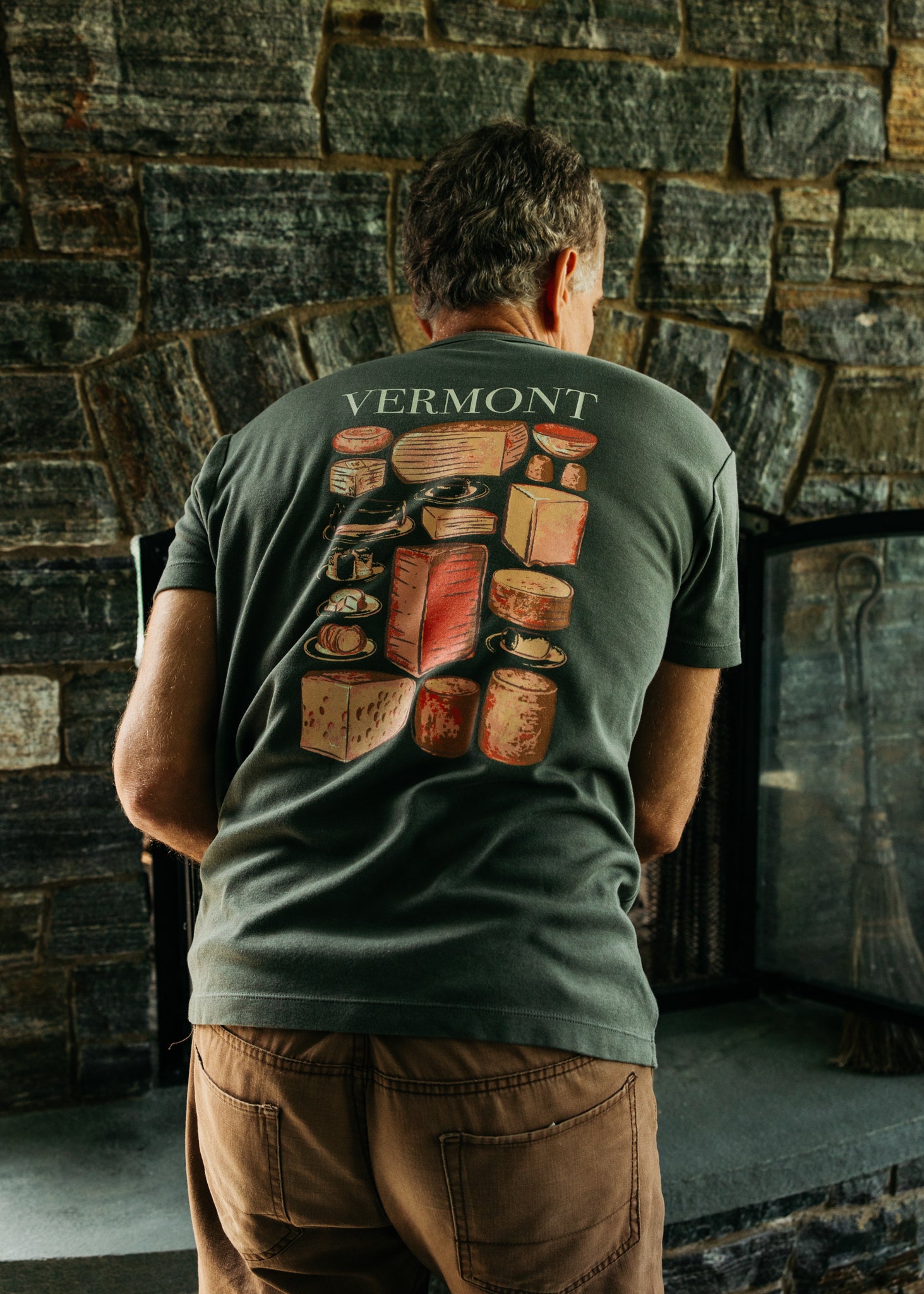 Men's Vermont Cheese Graphic Interlock Tee