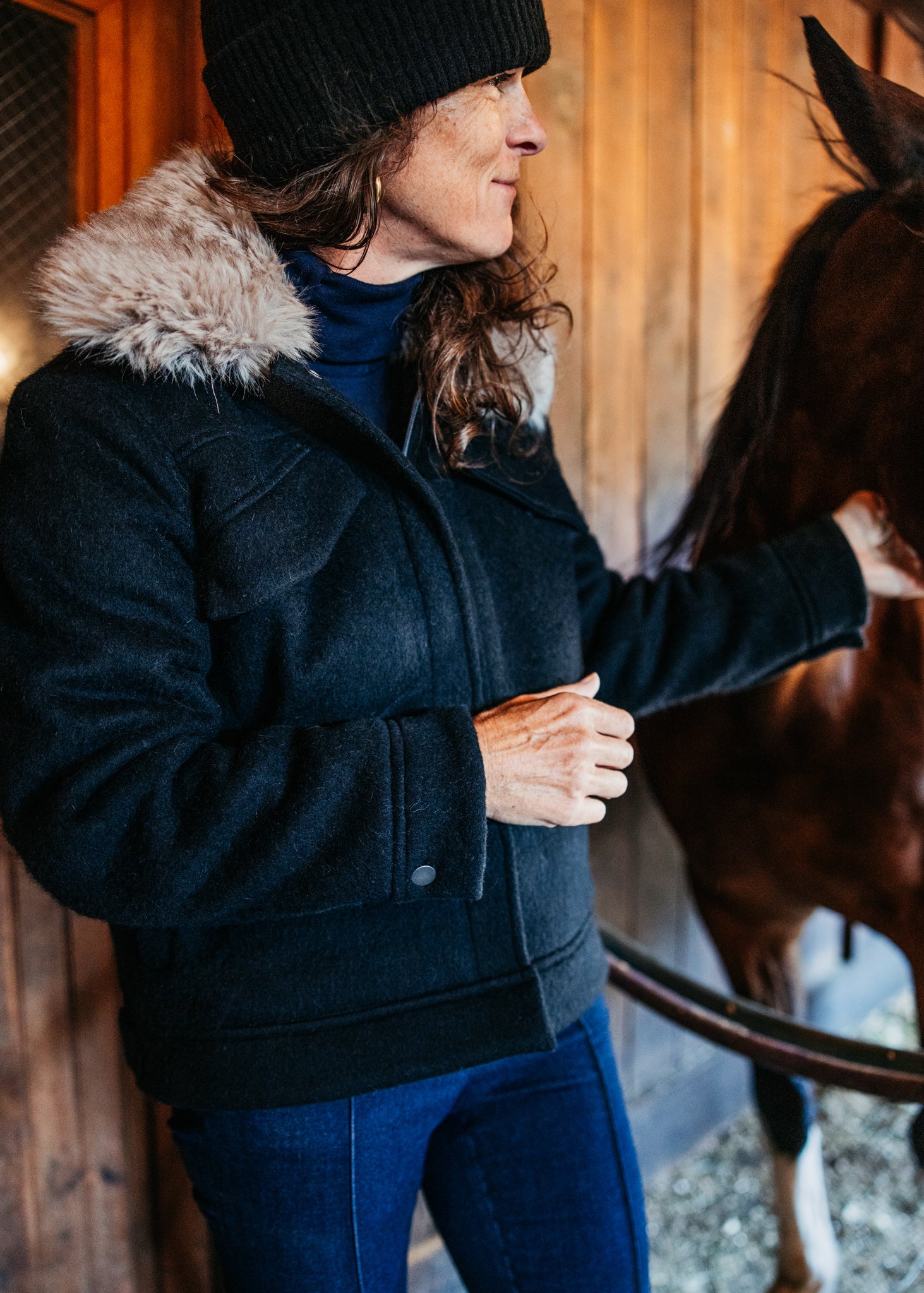 Women's Wool Trucker Coat