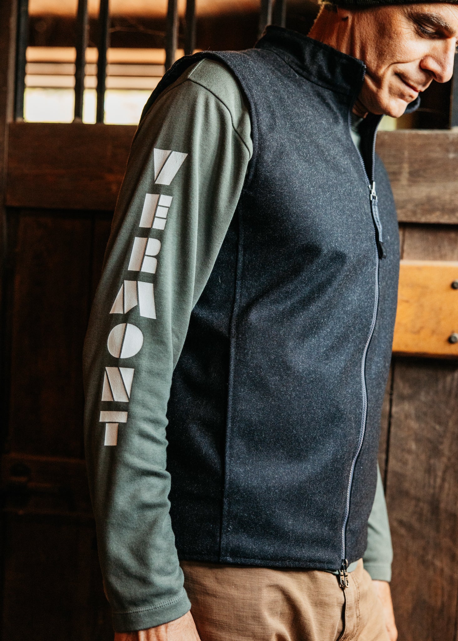 Men's Reversible Wool Venture Vest