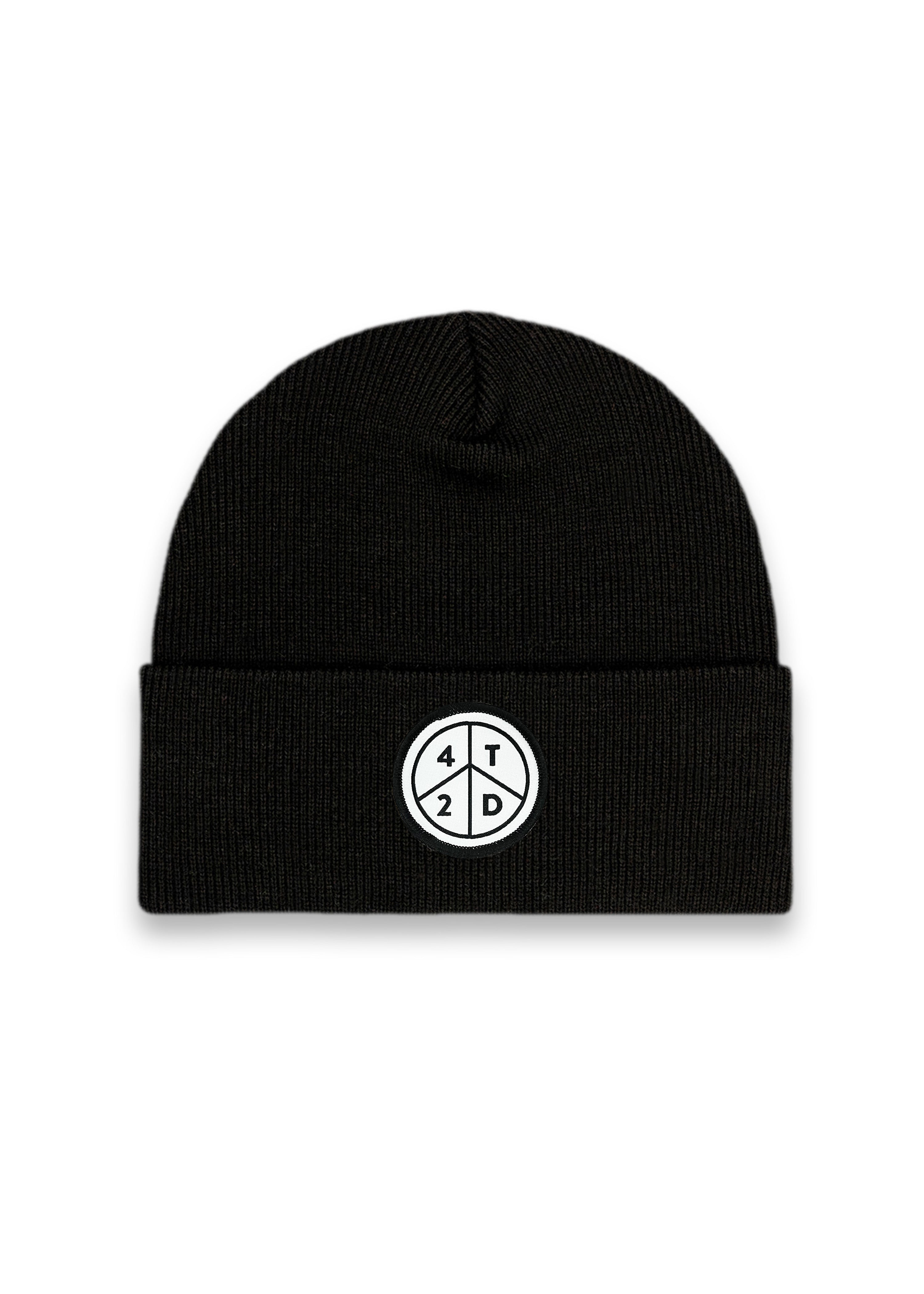 Peace Patch Ribbed Beanie