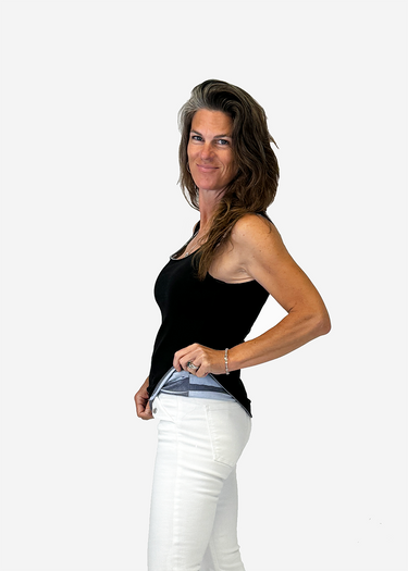 Women's Printed Jersey Reversible HI/LO Tank