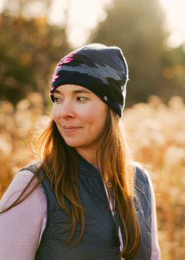 Camo Floral Skully Beanie