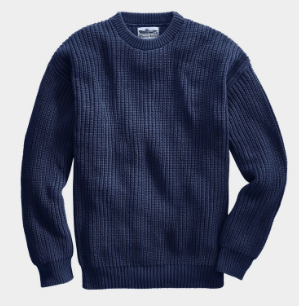 Newport Shaker Stitch Crew Sweater