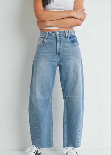 The Seamed Barrel Jean