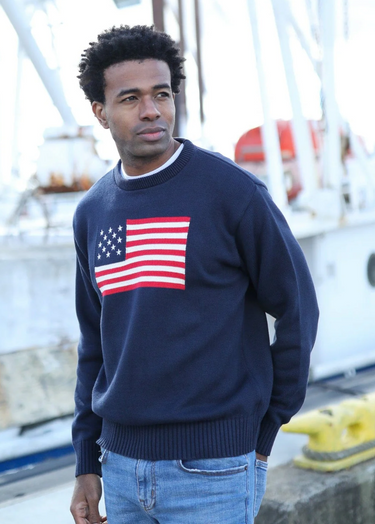 Bristol American Flag Sweater