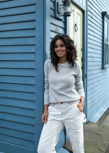 Westport Thin Striped Crew Sweater