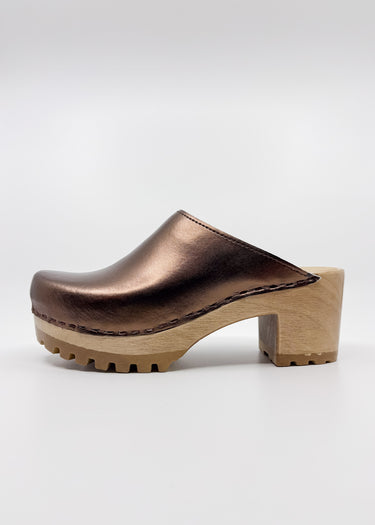 Plain Jane Chunky Heel Clog