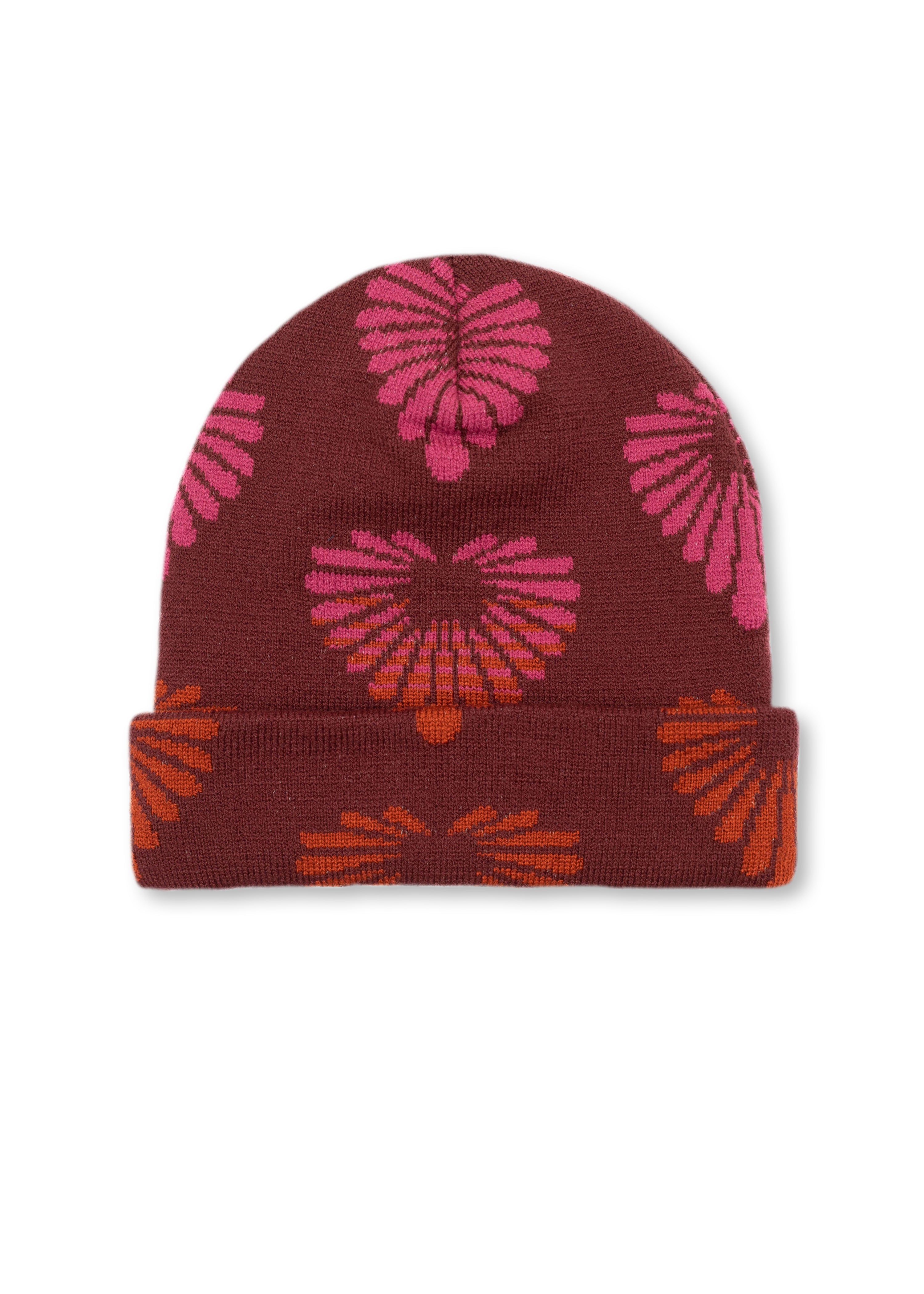 Palm Heart Cuffed Beanie